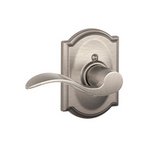 Schlage F170ACC/CAM LH Accent Single Dummy Left Handed Lever with Camelot Decorative Rosette