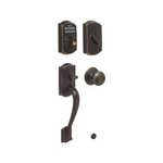 Schlage FE365 CAM/GEO Camelot Electronic Single Cylinder Handleset with Georgian Knob