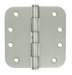 Deltana SS44R5-RN Residential Non-Removable Pin 4 Inch x 4 Inch Stainless Steel Hinge with 5/8 Inch Radius Corners