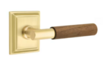 Emtek T-Bar Dark Walnut 8561 SD Select Brass Single Dummy Lever with Wilshire Rosette for Left Handed Doors product