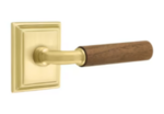 Emtek R-Bar Dark Walnut 8561 SD Select Brass Single Dummy Lever with Wilshire Rosette for Left Handed Doors product