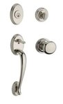 Baldwin SCCOLxROUTRR Reserve Columbus Single Cylinder Handleset with Round Knob and Traditional Round Rosette