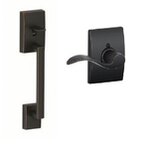 Schlage FE285 CEN/ACCxCEN Century Lower Handleset with Accent Lever &amp; Century Rosette for Right Handed Doors product