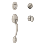 Schlage F60PLYxSIE Plymouth Single Cylinder Handleset with Siena Interior Knob product