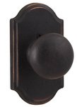 Weslock 7100 Wexford Molten Bronze Collection Passage Knobset with Premiere Rosette
