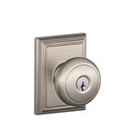 Schlage F51AND/ADD Andover Keyed Entry Knobset with Addison Decorative Rosette