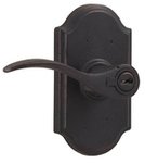 Weslock 7140 RH Carlow Molten Bronze Collection Keyed Entry Leverset with Premiere Rosette for Right Handed Doors